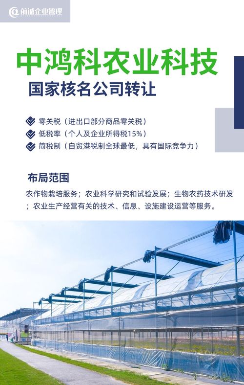 中鸿科农业科技公司落户海南自贸港，加速农业科研创新步伐